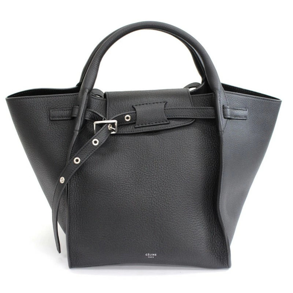Celine Big Bag Handbag Shoulder Black Leather